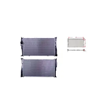 BMW X1 E84 E89 E90 E91 E92 Z4 Su Radyatörü 8MK376792261 WISCO