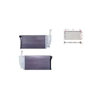 Fiat Panda 1.1 1.2 4x4 1.2 Lpg 03 Ve Sonrası Uyumlu Su Radyatoörü Mekanik 51779915 Autolux