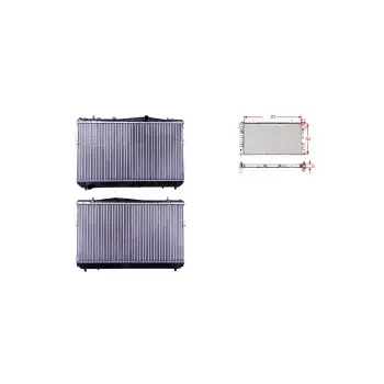 Chevrolet Lacetti J200 Nubira 1.4 1.6 1.8 03 Ve Sonrası Uyumlu Su Radyatörü 96553378 Autolux