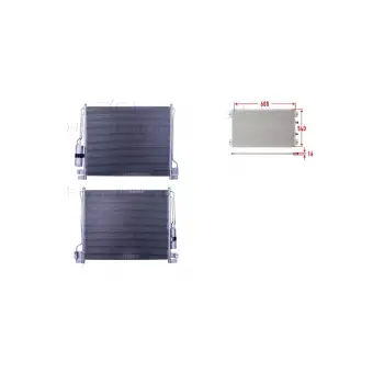 Nissan Navara. Pathfinder 05 Ve Sonrası Uyumlu Klima Radyatörü 688x540x16 92100EB500 Wisco