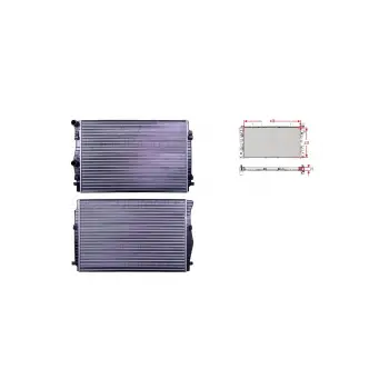 Su Radyatörü - 5Q0121251GL Autolux - Volkswagen Golf7 A3 1.4tsı 2.0tdı 12 Ve Sonrası Uyumlu