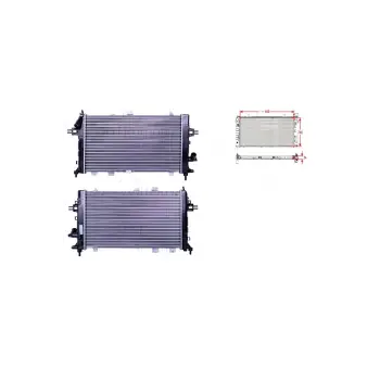 Su Radyatörü Mekanik Mt - 1300271 Autolux - Opel Astra H 1.3 1.7 1.9cdtı 04 Ve Sonrası Uyumlu