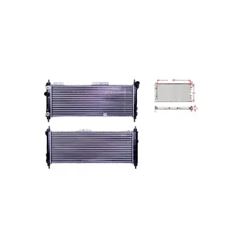 Opel Corsa 1.4 1.6 94 96 Uyumlu Su Radyatörü Mekanik At 680x262x23 1300153 Autolux