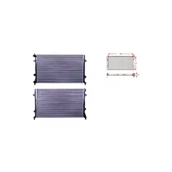 Volkswagen Passat 2.5 12 Ve Sonrası Uyumlu Su Radyatörü Mekanik 654x416 5C0121251F Autolux