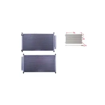 Honda Accord 2.0. 2.4 13 Ve Sonrası Uyumlu Klima Radyatörü 710x312x16 80110 T2F A01 Wisco
