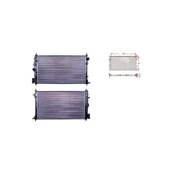 Opel Insignia 2.8 08 Ve Sonrası Uyumlu Su Radyatörü Mekanik Mt 680x379x26 1300289 Autolux