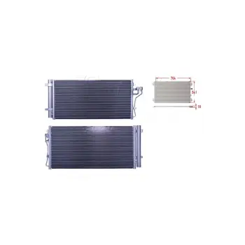 Hyundai Sonata 2005 - Klima Radyatörü 341X18 780 940099 WISCO