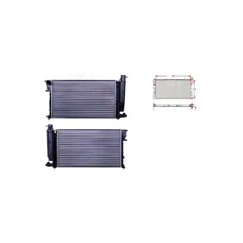 Peugeot 306 1.8 1.8d 1.9d 93 Ve Sonrası Uyumlu Su Radyatörü Mekanik 548*3721301.TJ Autolux