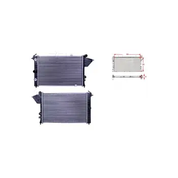 Opel Vectra A 1.7 1.8 16v 88 Ve Sonrası Uyumlu Su Radyatörü Mekanik At 1300122 Autolux