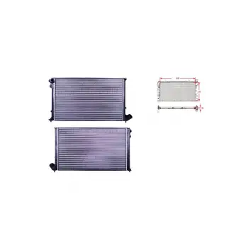 Peugeot406 1.6 1.8 9500 Uyumlu Su Radyatörü Mekanik Mt At 640x415 Mm1301.GA Autolux