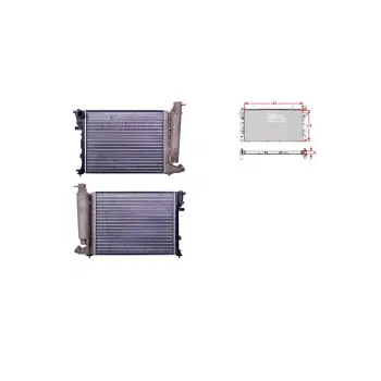 Citroen Xsara 1.4 1.6 I 97 05 Uyumlu Su Radyatörü Mekanik 460*378 Mt 1301.TG Autolux