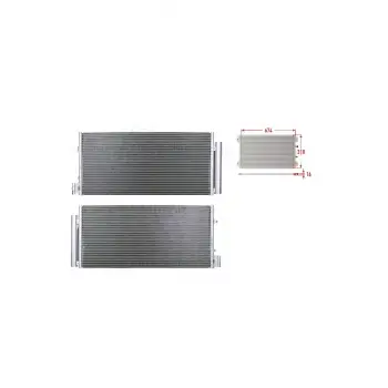 Chevrolet Aveo T300 1.3 Dizel. 1.4 11 Ve Sonrası Uyumlu Klima Radyatörü 96945774 Wisco