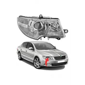 Skoda Superb 2008-2013 Far Sağ Mercekli Super B Yazili 3T1941018 Wisco