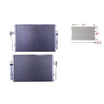 Volkswagen Crafter Mercedes 06 Ve Sonrası Uyumlu Klima Radyatörü 712x461x16 2E0820413 Wisco