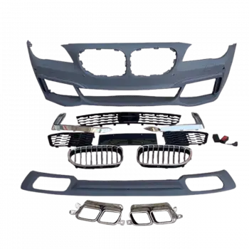 BMW F01 2000-2000 F02 Gövde Kiti Ön Far Yıkamalı PDCli Çıkış Arka Difüzör Panjlu Egzoz Uçlu M Tech 51117897337S1 Wender