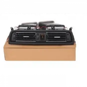 BMW F10+LCI Klima/Kalorifer Izgarası Ön Orta (Komple) Nikelajlı Siyah 64229209136