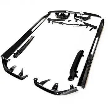 BMW G60 2024 - Aero Kit Ön Arka Splitter Marşpiyelli Panjurlu Ayna Kapakları Bagaj Spoyler M Performance B A2302300 Wender