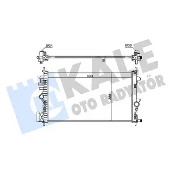 Opel Insignia 1.6 1.8 2008- Su Radyatörü Mekanik MT 682X396X23 8MK376754321 Autolux