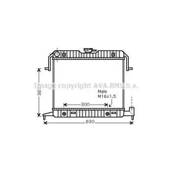 Opel Omega A 1.8 1986- Su Radyatörü Brazing AT 400X495X36 AVAOL2085 Wisco