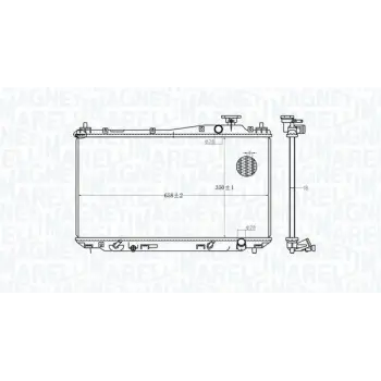 Honda Civic 1.4. 1.6 16V Vtec 2001- Su Radyatörü Brazing MT 350X660X22 MM 19010PLC004 Wisco