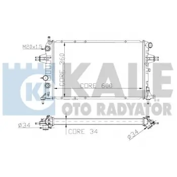 Opel Astra G 2.0 16V 1997- Su Radyatörü Mekanik 378X600X32 93174625 Autolux