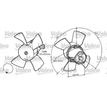 Opel Astra F Vectra A 1.6 1989- FAN Motoru Davlumbazsiz 280 MM 2 FIS 4 Kanat 22061461 Wisco