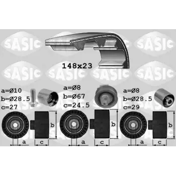 VW Passat A4 BLR BVY BVZ 2.0 FSI 2001- Triger Seti Devirdaim 148 Dış CT1088WP3 Contitech