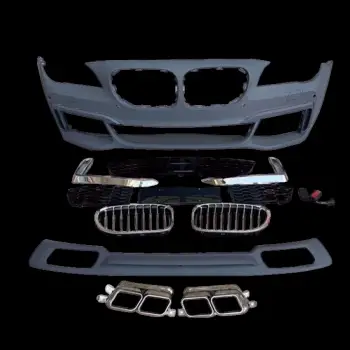 BMW F01 2008-2012 Gövde Kiti F02 Ön F Yık Lı PDCli 00 00 Çıkış Arka Difüzör Panj Lu Egz Uçlu M Tech 51117897337S1 Wender