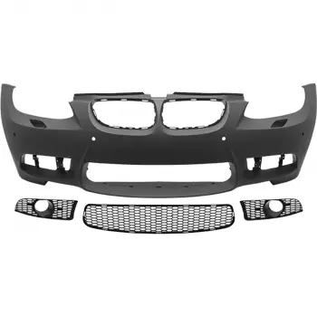 BMW E92 2006-2009 E93 Komple Tampon Ön Far Yıkamalı SİS Delikli STYLE B A51118043958R2 Wender