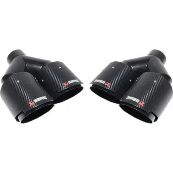 -universal- Egzoz Ucu Universal Çiftli 76mm Siyah OEM Kalite Akrapovic Z_AKRP01HD Wender