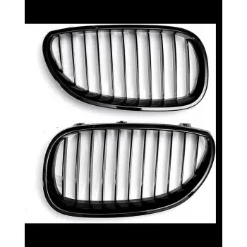 BMW E60+LCI 2003-2009 Panjur Set Mat Siyah Çift Çıtalı 51712155447 Wender