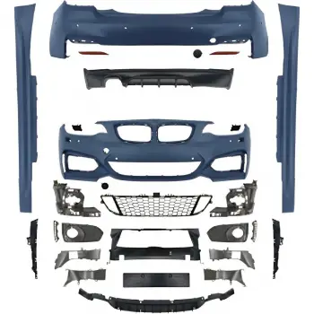 BMW F22+LCI 2013-2021 Gövde Kiti Fyıklı PDCli Ön Arka OO Egz Çıkışlı Mrşpli M Tech 51118057046S1 Wender