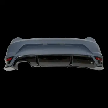 Seat Leon Aero (13-17 MK3 , 2017-2020 MK3.5 Icin Tampon Seti Arka Tek Egzoz Cikisli Difuzor 5F0807421GRU Wisco