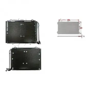 Mercedes W202 1993-2000 Klima Radyatörü 594X439X16 2028300870 Wisco