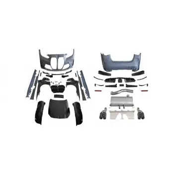 BMW G22+LCI Komple Gövde Kiti 00 Ortadançıkış Mrşp Li Panj Lu Egz Uçlu Kaput Çamurluk M4 G82 Style B