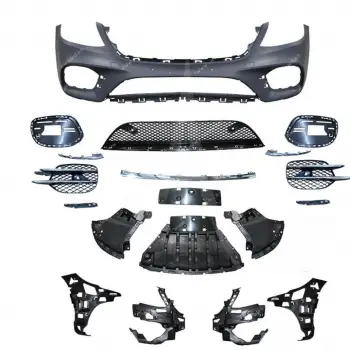 Mercedes W222 2013-2016 Gövde Kiti PDCli Ön Arka 00 Çıkış ACC Panj Lu Egz Uçlu AMG S63 Black Line 22
