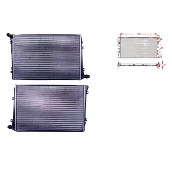 SKODA VW Caddy EOS GOLF5 Plus Jetta 3 Passat Touaran Audi 2004- Su Radyatörü Mekanik