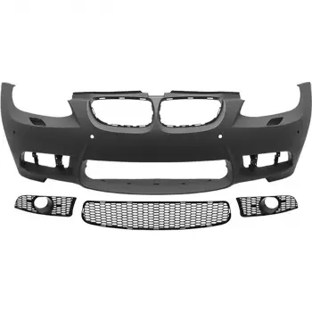 BMW E92 2006-2009 Komple Tampon E93 Ön Far Yıkamalı SİS Delikli Style A51118043958R2 Wender