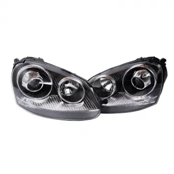 VW GOLF5 R32 GOLF5 GTI Jetta 2003-2009 Far Seti Sol Sağ Mercekli Siyah Krom TAK Calistir 1K6941039FBC Wisco