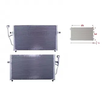 Volvo S40 1995-2004 Klima Radyatörü 650X348X16 30871579 Wisco