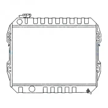 Toyota Hilux 5 2.4 D 1991-1997 Su Radyatörü Brazing MT 445X498X32 1640004010 Wisco