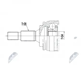 Opel Grandland 3008 C4 1.2 2017- Komple Aks Sol Ön AT 640MM 1613306680 Wisco