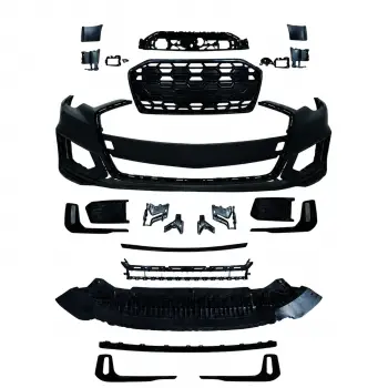 Audi A6 2019-2024 Tampon Seti Ön Black Edition 4K0807065 Wisco