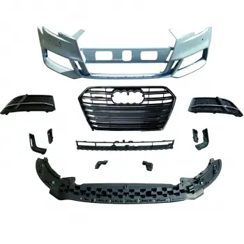 Audi A3 S3 2017-2020 (17-20 Arasi A3 Sedan Icin Uyumludur) Tampon Seti Ön 8V5807065 Wisco
