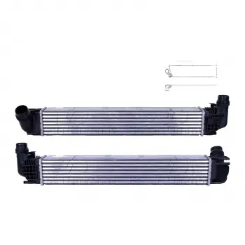 Dacia Duster (hs) 1.5 DCI 2010-2018 Turbo Radyatörü Intercooler 655X104X76 8200880552 Wisco