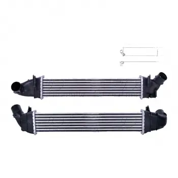 Dacia Logan (ls) 1.5 DCI 2006-2008 Turbo Radyatörü Intercooler 530X100X40 6001548727 Wisco