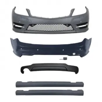 Mercedes W204 2011-2013 Gövde Kiti F Yık Lı PDC Ön Arka O Egz Çıkışlı Marşpiyelli AMG A2042102 Wender