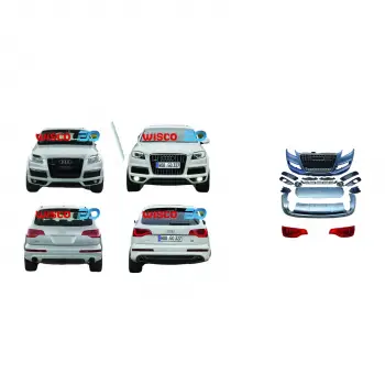Audi Q7 S-line 2011-2015 (06-15 Arasi Q7 Icin Tampon Seti Komple Ön Arka Far VE Stoplu 4L0807105MGRUS1 Wisco