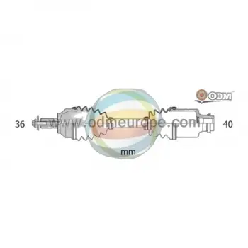 Volkswagen Passat 2015- Seat Ateca 2015- Komple Aks Sağ Ön 36X40 834MM Uzunluk A T 3Q0407272CD Wisco