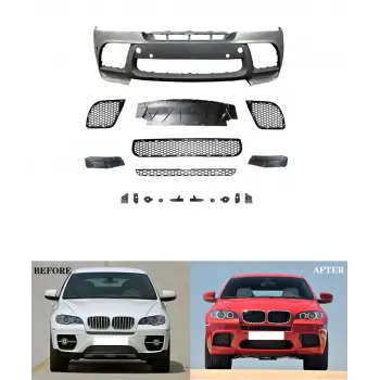 BMW X5:E70 X6:E71 2007-2014 Komple Tampon Ön PDCli Kam Delikli X5M X6M 51117258347S1 Wender